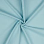 10 meter flanel stof - Lichtblauw - 100% katoen, Verzenden