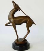 Marcel André Bouraine (1886-1948) - after - sculptuur, Fawn, Antiek en Kunst