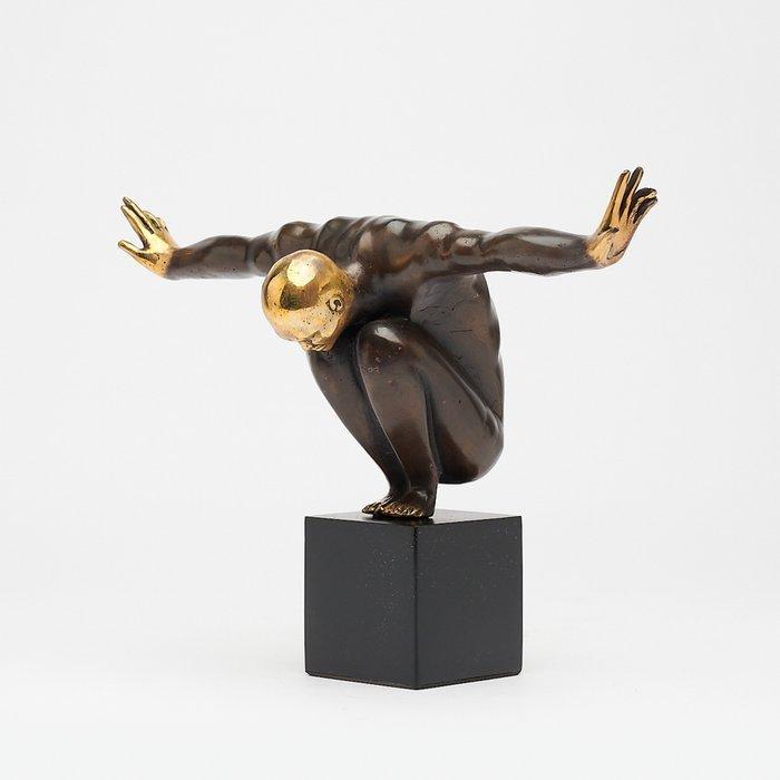 sculptuur, NO RESERVE PRICE - Bronze Statue of an Olympic, Antiek en Kunst, Kunst | Designobjecten