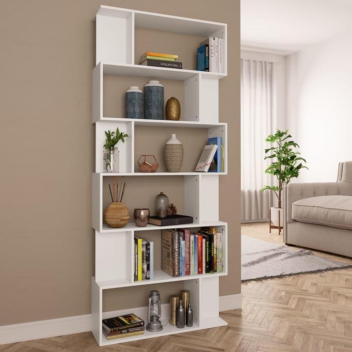 vidaXL Boekenkast / kamerscherm 80x24x192 cm bewerkt hout, Huis en Inrichting, Kasten | Boekenkasten, Nieuw, Verzenden