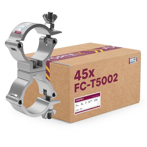 45x FORTEX Slimline Swivel Coupler truss klem WLL 100kg buis, Musique & Instruments, Lumières & Lasers, Envoi
