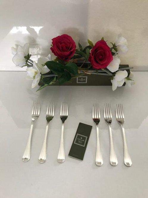Christofle - Luc Lanel - Vork - Set van 6 Art Deco visvorken, Antiek en Kunst, Antiek | Meubels | Tafels