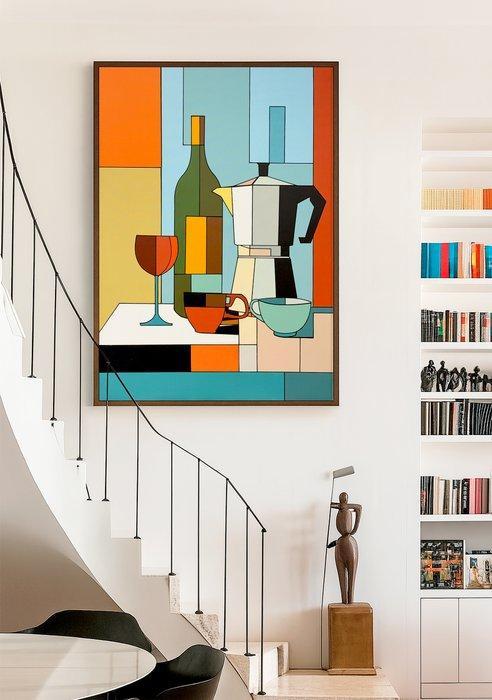 Alejandro Gonzalez - Bodegones Geométricos 81 - XL - (NO, Antiek en Kunst, Kunst | Schilderijen | Modern