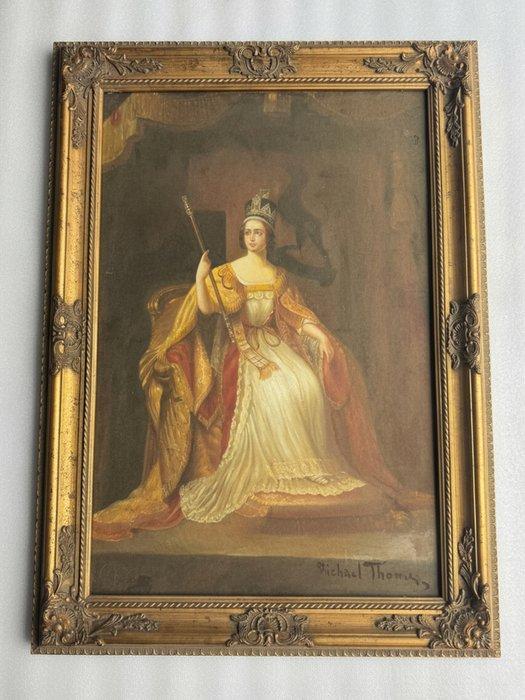 Michael Thomas (XIX) - Coronation of Queen Victoria, Antiek en Kunst, Kunst | Schilderijen | Klassiek