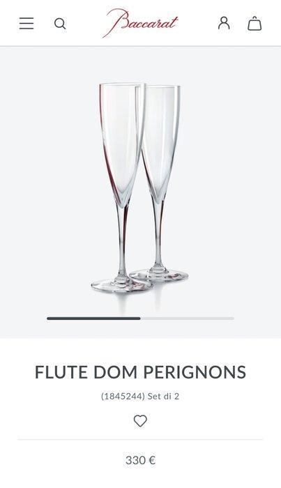 Baccarat - Flûte à champagne (6) - Dom Pérignon - Cristal -, Antiek en Kunst, Antiek | Meubels | Tafels