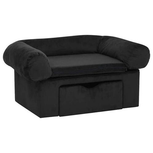 Hondenbank 75cm Zwart - Retour Deal - Ideaal voor kleine..., Dieren en Toebehoren, Hondenmanden, Nieuw, Pluche, Verzenden