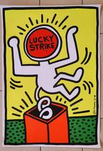 Keith Haring  - Lucky Strike - Yellow Edition, Antiquités & Art, Art | Lithographies & Sérigraphies, Verzenden