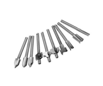Set mini freesjes 3.175 mm (10 stuks), Verzenden