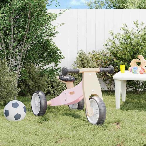 vidaXL Loopfiets voor kinderen 2-in-1 roze, Kinderen en Baby's, Speelgoed | Buiten | Los speelgoed, Nieuw, Verzenden