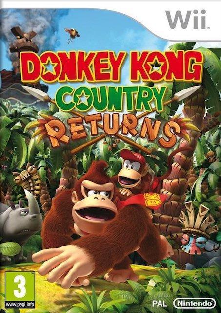 Donkey Kong Country Returns (Wii Games), Games en Spelcomputers, Games | Nintendo Wii, Zo goed als nieuw, Ophalen of Verzenden