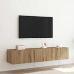 vidaXL TV Wandkast artisanaal eikenkleurig 80 x 35 x 31 cm, Huis en Inrichting, Kasten |Televisiemeubels, Verzenden, Nieuw