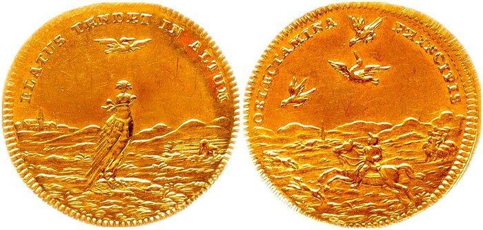 Brandenburg-Ansbach Karl Wilhelm Friedrich 1729-1757. Dukat, Postzegels en Munten, Munten | Europa | Niet-Euromunten