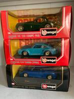Bburago LOT (3) Porsche - Bugatti & Jaguar - Schaal: 1/24, Hobby en Vrije tijd, Nieuw