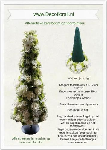 Alternatieve kerstboom op frame taartplateau stel zelf je beschikbaar voor biedingen