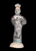 Oud-Chinees Terracotta Vrouwelijk hofdienaar beeldje, Antiek en Kunst