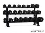 Haltères en polyuréthane 2-24KG + 3-tier rack, Sports & Fitness