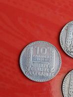 France. Lot de 13 monnaies en argent (50 Centimes a 10, Postzegels en Munten