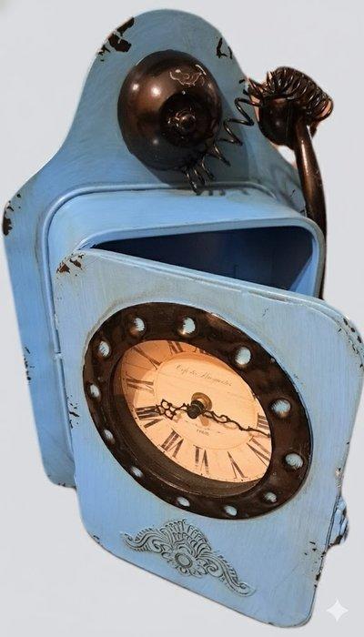 Kast - Metaal - Vintage klokkast, Antiek en Kunst, Antiek | Wandborden en Tegels