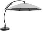 NIEUW - Parasol XL375 Olefin + voet lichtgrijs, Nieuw, Verzenden