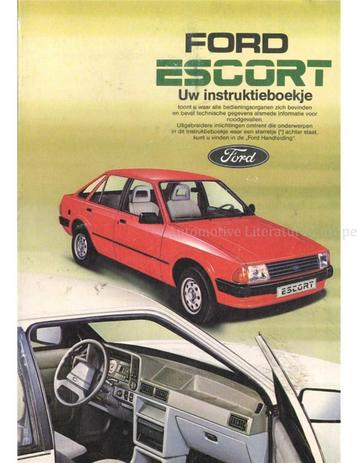 1984 FORD ESCORT INSTRUCTIEBOEKJE NEDERLANDS, Autos : Divers, Modes d'emploi & Notices d'utilisation, Ophalen of Verzenden