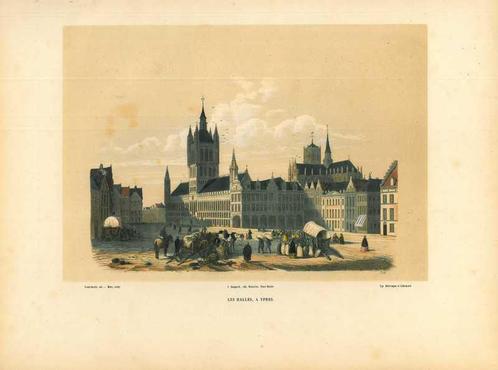 Zicht op Ypres, Antiek en Kunst, Kunst | Etsen en Gravures