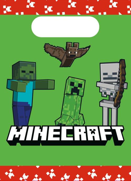 Minecraft Uitdeelzakjes 4st, Hobby & Loisirs créatifs, Articles de fête, Envoi