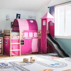 vidaXL Lit mezzanine enfants avec tour rose 80x200cm, Verzenden, Neuf