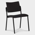 vergaderstoel Beta, zwart, 4-poot onderstel, Huis en Inrichting, Stoelen, Ophalen of Verzenden, Gebruikt
