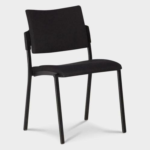 vergaderstoel Beta, zwart, 4-poot onderstel, Huis en Inrichting, Stoelen, Gebruikt, Ophalen of Verzenden