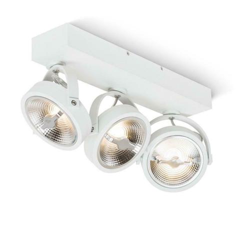 LED Opbouw spot Drie Dubbel Dimbaar Wit Incl. LED Dim to, Maison & Meubles, Lampes | Spots, Envoi