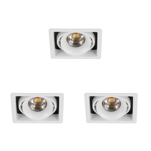 Spots inbouw Inbouwspot Bjorn 1 wit set 3 stuks, Huis en Inrichting, Lampen | Overige, Verzenden