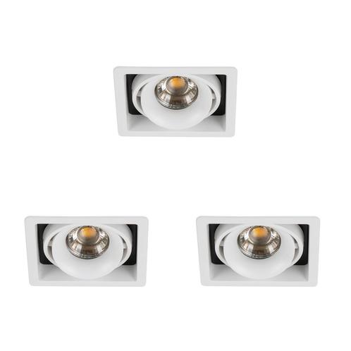 Spots inbouw Inbouwspot Bjorn 1 wit set 3 stuks, Maison & Meubles, Lampes | Autre, Envoi