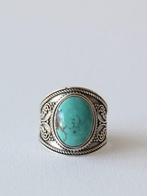 Zilveren ring 925 met een Himalayaanse turquoise - argent et