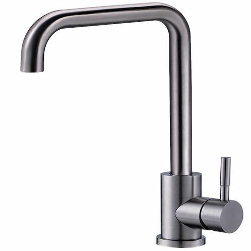 SALE - Bogense hoog - RVS - Wastafel / keukenkraan -, Doe-het-zelf en Bouw, Sanitair, Nieuw, Ophalen of Verzenden