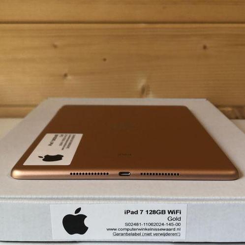 Apple iPad 7 10.2 128GB goud WiFi (4G) + garantie, Computers en Software, Apple iPads, Nieuw, Ophalen of Verzenden