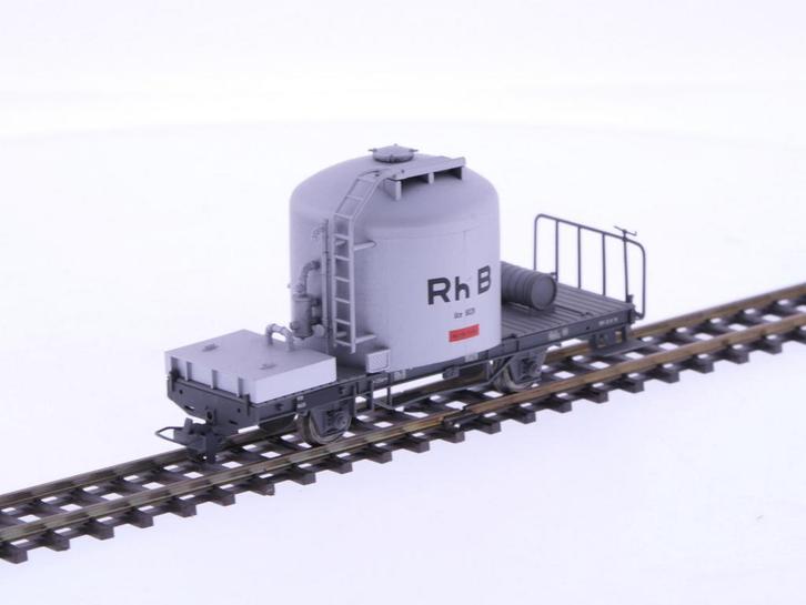 Schaal H0m Bemo 2259-108 silowagon Uce 8028 van de RhB #P235, Hobby en Vrije tijd, Modeltreinen | H0, Gelijkstroom, Wagon, Gebruikt