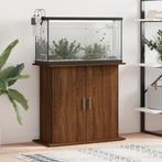 vidaXL Aquariumstandaard 81x36x73 cm bewerkt hout bruin, Dieren en Toebehoren, Vissen | Aquaria en Toebehoren, Verzenden, Nieuw