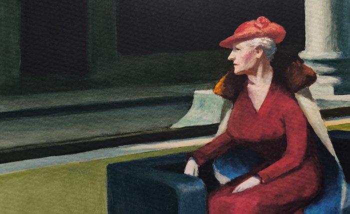 Edward Hopper (1882-1967) (after) - Hotel Window, 1955, Antiek en Kunst, Kunst | Tekeningen en Fotografie
