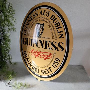 Guinness Emaille Reclamebord, Emaillerie Boos & Hahn, 1980 -