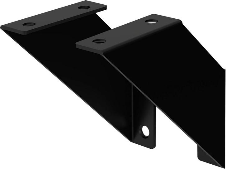 ML-Design 2 stuks plankhouders, 10 cm, zwart, metaal, drieho, Huis en Inrichting, Overige Huis en Inrichting, Verzenden