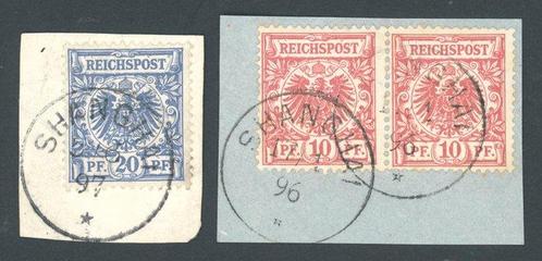 Duits postkantoor in China 1896/1897 - voorloper - Paar der, Postzegels en Munten, Postzegels | Europa | Duitsland