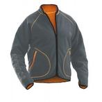 Jobman werkkledij workwear - 5192 pile jacket s grijs/oranje