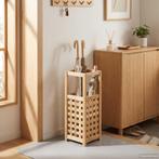 vidaXL Paraplubak 18x18x50 cm massief walnotenhout, Huis en Inrichting, Woonaccessoires | Paraplubakken, Verzenden, Nieuw