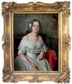 Ernst (Ernoe) Seitz (Seiz) (1815-1870) - Portrait of a young, Antiek en Kunst, Kunst | Schilderijen | Klassiek