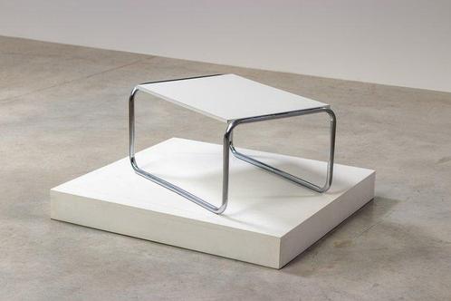 Salontafel - Tubulaire chroomframe, witte Formica-blad, Antiek en Kunst, Antiek | Meubels | Stoelen en Sofa's