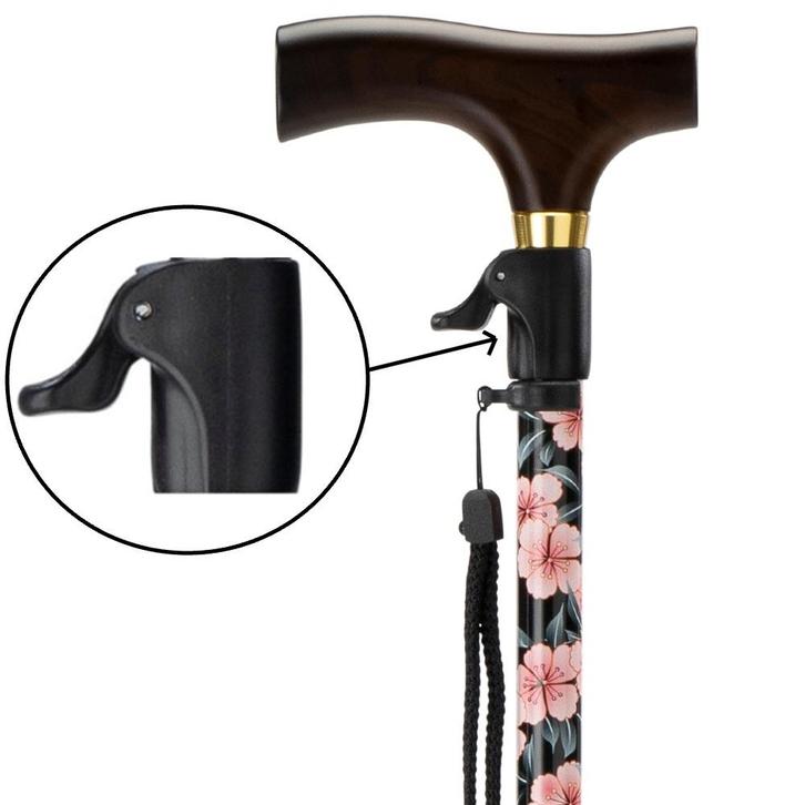 MultiMotion wandelstok met drukknop verstelling Bloemen, Diversen, Verpleegmiddelen, Ophalen of Verzenden