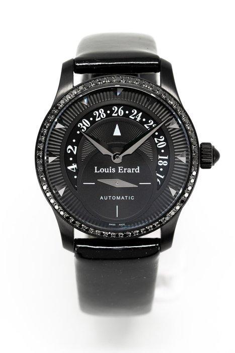 Louis Erard - Automatic Emotion Collection 64 Black Diamonds, Handtassen en Accessoires, Horloges | Heren