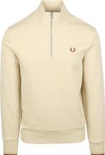 Fred Perry Half Zip Trui Ecru maat Maat 52/54 (L) Heren, Kleding | Heren, Truien en Vesten, Maat 52/54 (L), Verzenden, Beige, Nieuw