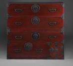 Soma ishô’dansu kledingkast (kast met lades) - Hout, Metaal,, Antiek en Kunst