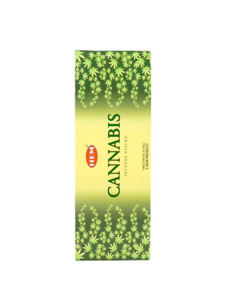 HEM Wierook - Cannabis - Slof / Voordeelbox (6 Pakjes / 1..., Huis en Inrichting, Woonaccessoires | Overige, Nieuw, Ophalen of Verzenden